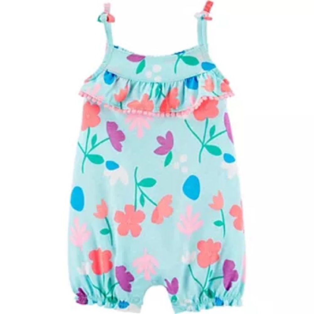 3 MONTHS | Floral baby girl romper Carter’s
